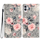For iPhone 16 Plus / Gray Base Flower
