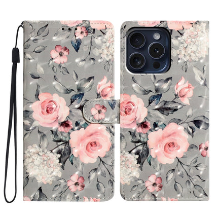 3D Pattern Leather Phone Case, For iPhone 16 Pro Max, For iPhone 16 Pro