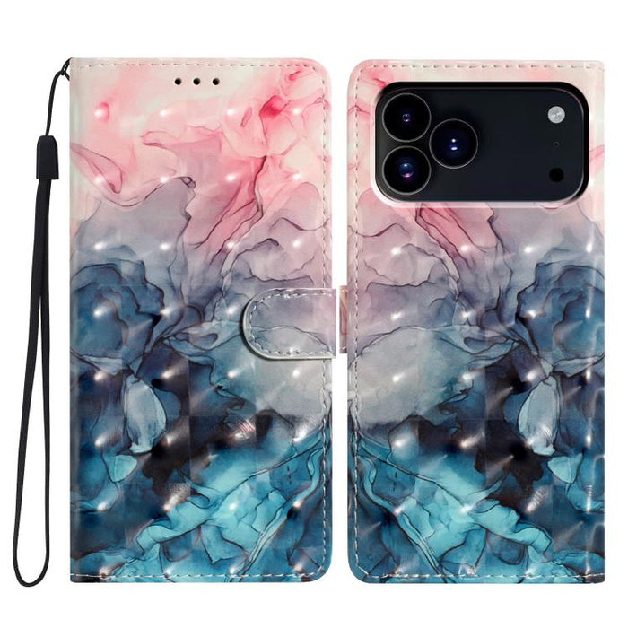 3D Pattern Leather Phone Case, For iPhone 18 Pro, For iPhone 18 Pro Max