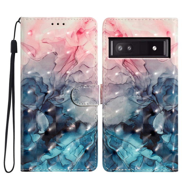 3D Pattern Leather Phone Case, For Google Pixel 8A