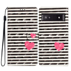For Google Pixel 8A / Striped Heart