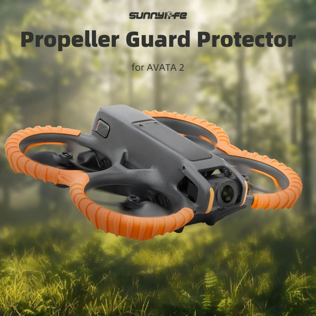 For DJI Avata 2 Sunnylife Drone Anti-Collision Protective Cover, Back Plate, Propeller Ring Stripes