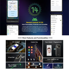 Ulefone Armor 25T Pro Rugged Phone, Thermal Imaging, 6.78 inch Android 14 MediaTek Dimensity 6300 Octa Core, Network: 5G, NFC, Armor 25T Pro