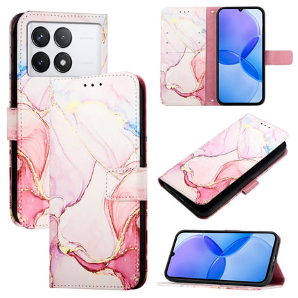 PT003 Marble Pattern Flip Leather Phone Case, For Xiaomi 14, For Xiaomi Redmi Note 12R / Poco M6 Pro 5G, For Xiaomi Redmi 12 4G / 5G Global & India, For Xiaomi Redmi K70 / K70 Pro