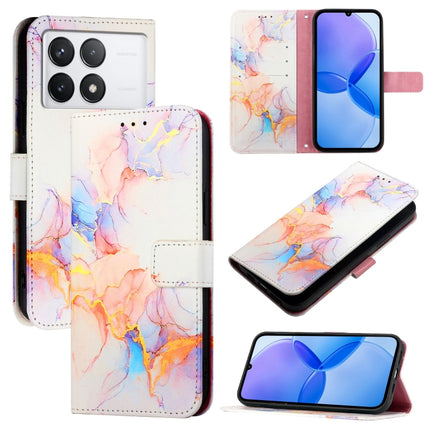 PT003 Marble Pattern Flip Leather Phone Case, For Xiaomi 14, For Xiaomi Redmi Note 12R / Poco M6 Pro 5G, For Xiaomi Redmi 12 4G / 5G Global & India, For Xiaomi Redmi K70 / K70 Pro