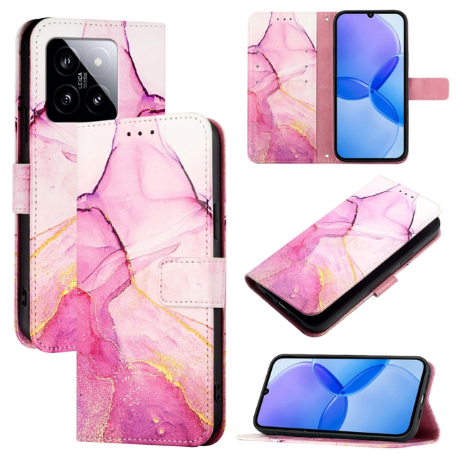 PT003 Marble Pattern Flip Leather Phone Case, For Xiaomi 14, For Xiaomi Redmi Note 12R / Poco M6 Pro 5G, For Xiaomi Redmi 12 4G / 5G Global & India, For Xiaomi Redmi K70 / K70 Pro