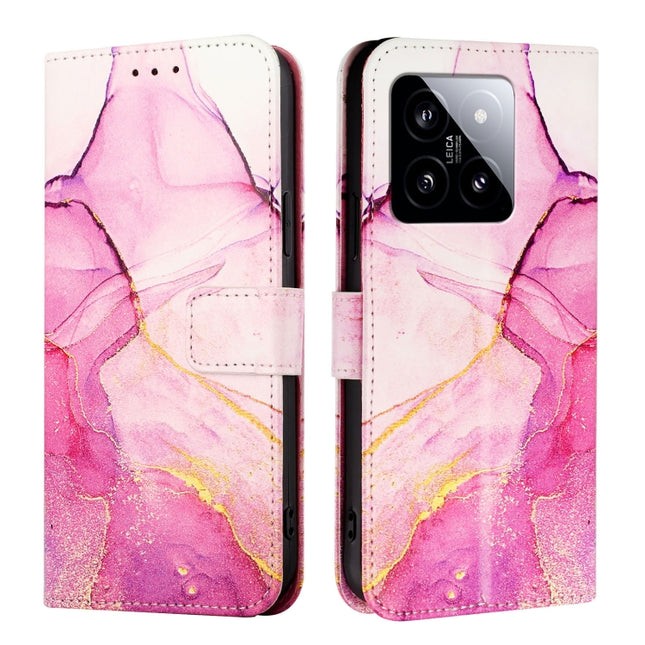PT003 Marble Pattern Flip Leather Phone Case, For Xiaomi 14, For Xiaomi Redmi Note 12R / Poco M6 Pro 5G, For Xiaomi Redmi 12 4G / 5G Global & India, For Xiaomi Redmi K70 / K70 Pro