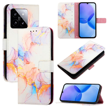 PT003 Marble Pattern Flip Leather Phone Case, For Xiaomi 14, For Xiaomi Redmi Note 12R / Poco M6 Pro 5G, For Xiaomi Redmi 12 4G / 5G Global & India, For Xiaomi Redmi K70 / K70 Pro