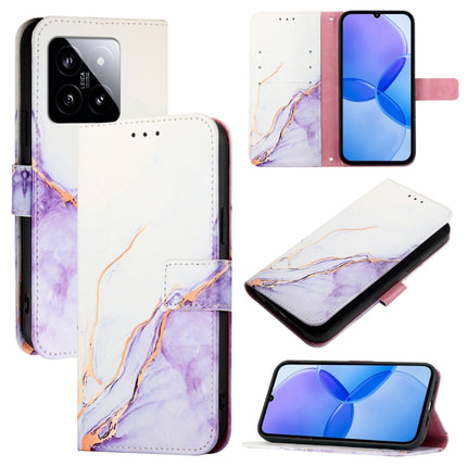 PT003 Marble Pattern Flip Leather Phone Case, For Xiaomi 14, For Xiaomi Redmi Note 12R / Poco M6 Pro 5G, For Xiaomi Redmi 12 4G / 5G Global & India, For Xiaomi Redmi K70 / K70 Pro