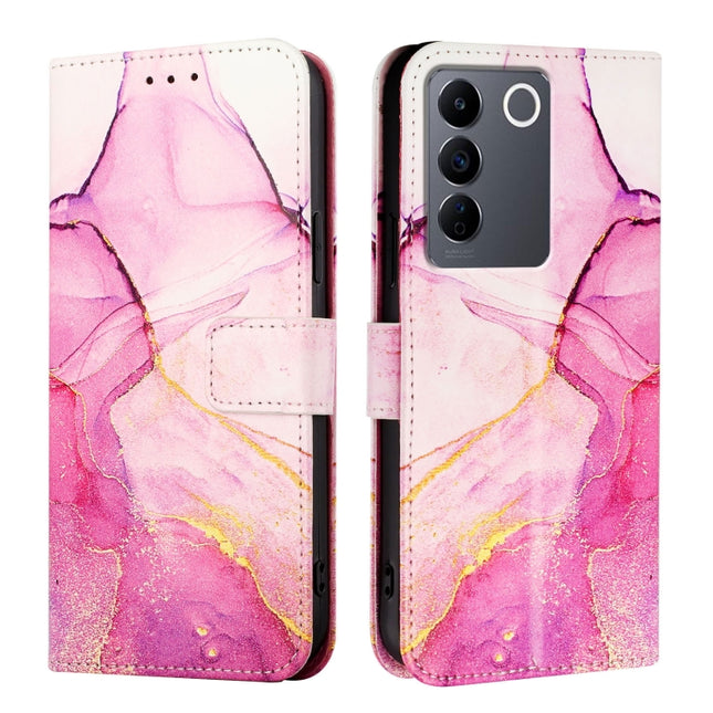 PT003 Marble Pattern Flip Leather Phone Case, For vivo V27 / V27 Pro 5G Global, For vivo V27e 4G / T2 4G Global, For vivo Y35 4G / Y22s 4G / Y22 4G Global, For vivo Y77 5G Global / Y77e 5G