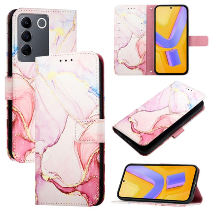 PT003 Marble Pattern Flip Leather Phone Case, For vivo V27 / V27 Pro 5G Global, For vivo V27e 4G / T2 4G Global, For vivo Y35 4G / Y22s 4G / Y22 4G Global, For vivo Y77 5G Global / Y77e 5G