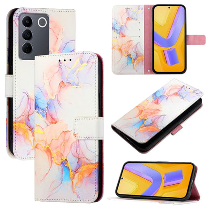 PT003 Marble Pattern Flip Leather Phone Case, For vivo V27 / V27 Pro 5G Global, For vivo V27e 4G / T2 4G Global, For vivo Y35 4G / Y22s 4G / Y22 4G Global, For vivo Y77 5G Global / Y77e 5G