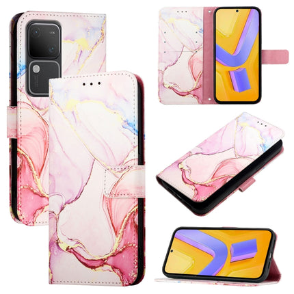 PT003 Marble Pattern Flip Leather Phone Case, For vivo iQOO Z9 / iQOO Z9 Turbo, For vivo Y03 4G Global, For vivo Y100 IDN / Y200e, For vivo V30 / V30 Pro 5G Global