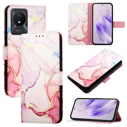 PT003 Marble Pattern Flip Leather Phone Case, For vivo Y02A / Y02 / Y11 2023 / Y02t, For vivo Y78+ / Y78 5G Global / V29 Lite, For vivo Y56 5G / Y16 4G / Y02s 4G, For vivo Y100 5G Global