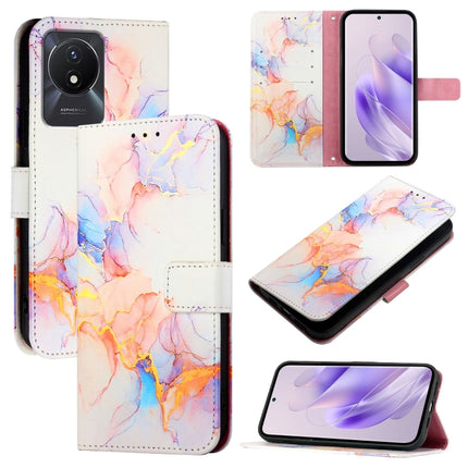 PT003 Marble Pattern Flip Leather Phone Case, For vivo Y02A / Y02 / Y11 2023 / Y02t, For vivo Y78+ / Y78 5G Global / V29 Lite, For vivo Y56 5G / Y16 4G / Y02s 4G, For vivo Y100 5G Global