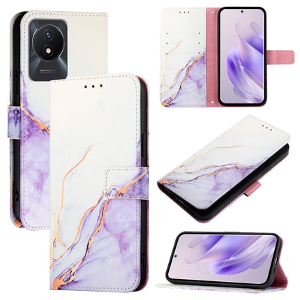 PT003 Marble Pattern Flip Leather Phone Case, For vivo Y02A / Y02 / Y11 2023 / Y02t, For vivo Y78+ / Y78 5G Global / V29 Lite, For vivo Y56 5G / Y16 4G / Y02s 4G, For vivo Y100 5G Global