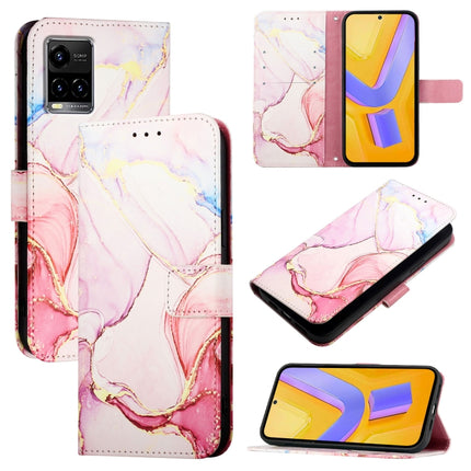 PT003 Marble Pattern Flip Leather Phone Case, For vivo Y55s 5G 2023 / Y55 5G / Y75 5G, For vivo T1 5G / iQOO U5e / Y30 5G / Y33e 5G, For vivo Y33s 4G Global / Y21 2021 / Y21s, For vivo Y76 5G