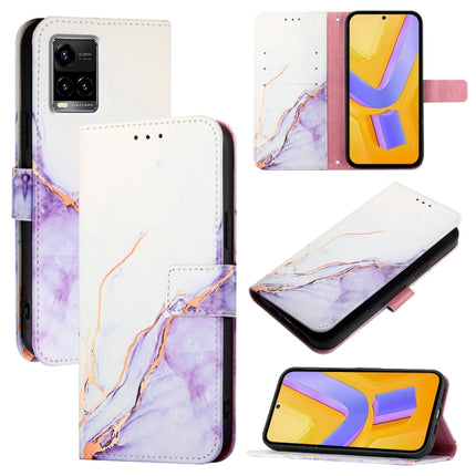 PT003 Marble Pattern Flip Leather Phone Case, For vivo Y55s 5G 2023 / Y55 5G / Y75 5G, For vivo T1 5G / iQOO U5e / Y30 5G / Y33e 5G, For vivo Y33s 4G Global / Y21 2021 / Y21s, For vivo Y76 5G