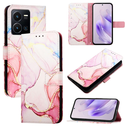 PT003 Marble Pattern Flip Leather Phone Case, For vivo V27 / V27 Pro 5G Global, For vivo V27e 4G / T2 4G Global, For vivo Y35 4G / Y22s 4G / Y22 4G Global, For vivo Y77 5G Global / Y77e 5G