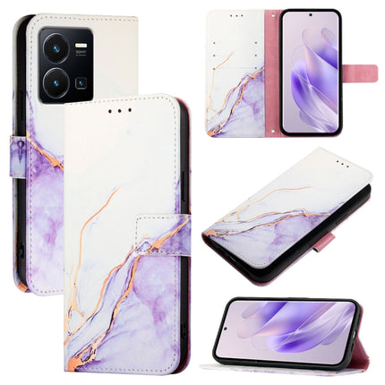 PT003 Marble Pattern Flip Leather Phone Case, For vivo V27 / V27 Pro 5G Global, For vivo V27e 4G / T2 4G Global, For vivo Y35 4G / Y22s 4G / Y22 4G Global, For vivo Y77 5G Global / Y77e 5G