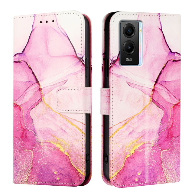 PT003 Marble Pattern Flip Leather Phone Case, For vivo Y55s 5G 2023 / Y55 5G / Y75 5G, For vivo T1 5G / iQOO U5e / Y30 5G / Y33e 5G, For vivo Y33s 4G Global / Y21 2021 / Y21s, For vivo Y76 5G