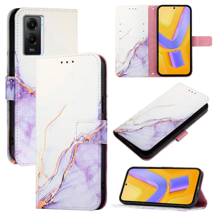 PT003 Marble Pattern Flip Leather Phone Case, For vivo Y55s 5G 2023 / Y55 5G / Y75 5G, For vivo T1 5G / iQOO U5e / Y30 5G / Y33e 5G, For vivo Y33s 4G Global / Y21 2021 / Y21s, For vivo Y76 5G