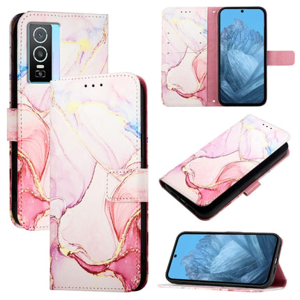 PT003 Marble Pattern Flip Leather Phone Case, For vivo Y55s 5G 2023 / Y55 5G / Y75 5G, For vivo T1 5G / iQOO U5e / Y30 5G / Y33e 5G, For vivo Y33s 4G Global / Y21 2021 / Y21s, For vivo Y76 5G