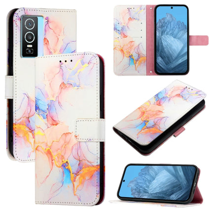 PT003 Marble Pattern Flip Leather Phone Case, For vivo Y55s 5G 2023 / Y55 5G / Y75 5G, For vivo T1 5G / iQOO U5e / Y30 5G / Y33e 5G, For vivo Y33s 4G Global / Y21 2021 / Y21s, For vivo Y76 5G