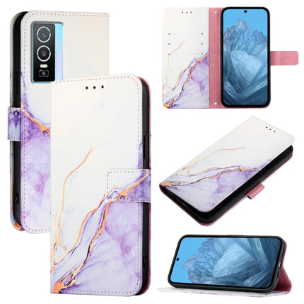 PT003 Marble Pattern Flip Leather Phone Case, For vivo Y55s 5G 2023 / Y55 5G / Y75 5G, For vivo T1 5G / iQOO U5e / Y30 5G / Y33e 5G, For vivo Y33s 4G Global / Y21 2021 / Y21s, For vivo Y76 5G