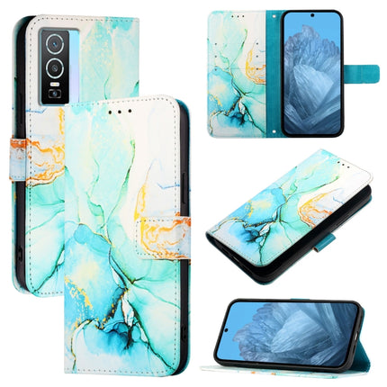 PT003 Marble Pattern Flip Leather Phone Case, For vivo Y55s 5G 2023 / Y55 5G / Y75 5G, For vivo T1 5G / iQOO U5e / Y30 5G / Y33e 5G, For vivo Y33s 4G Global / Y21 2021 / Y21s, For vivo Y76 5G