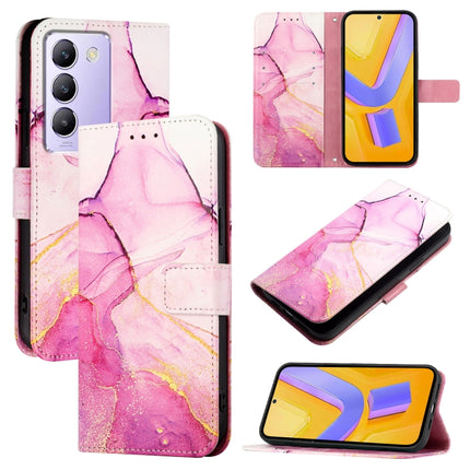 PT003 Marble Pattern Flip Leather Phone Case, For vivo iQOO Z9 / iQOO Z9 Turbo, For vivo Y03 4G Global, For vivo Y100 IDN / Y200e, For vivo V30 / V30 Pro 5G Global