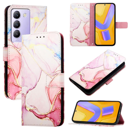 PT003 Marble Pattern Flip Leather Phone Case, For vivo iQOO Z9 / iQOO Z9 Turbo, For vivo Y03 4G Global, For vivo Y100 IDN / Y200e, For vivo V30 / V30 Pro 5G Global