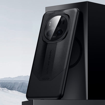 SULADA Splicing Plain Leather PC Shockproof Phone Case, For Honor Magic6 Pro, For Honor Magic6