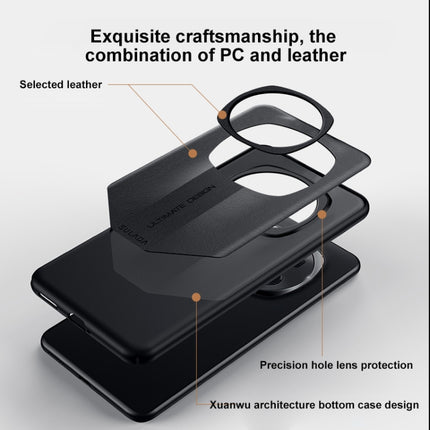 SULADA Splicing Plain Leather PC Shockproof Phone Case, For Honor Magic6 Pro, For Honor Magic6