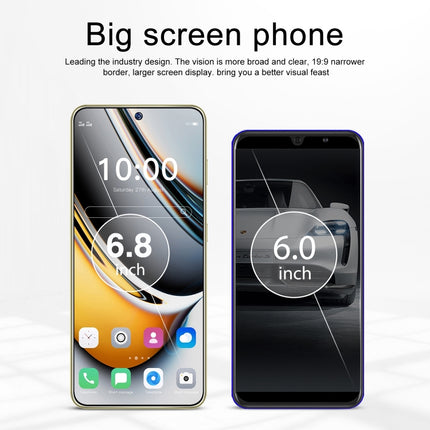 ZKV6 / 11 Pro+, 6.8 inch Screen, Face Identification, Android 10.0 MTK6737 Quad Core, Network: 4G, OTG, Dual SIM, 3GB+64GB