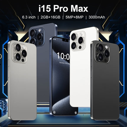 ZPT95 / i15 Pro Max, 6.3 inch Screen, Face Identification, Android 8.1 SC7731 Quad Core, Network: 3G, Dual SIM, 2GB+16GB