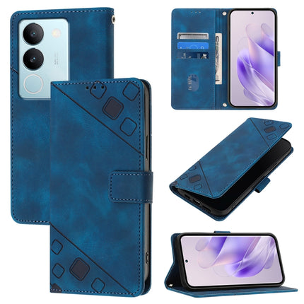 Skin Feel Embossed Leather Phone Case, For vivo X100, For vivo V29 5G Global / V29 Pro, For vivo Y02 / Y02A / Y02t / Y11 2023, For vivo Y36 4G / 5G Global / Y36 4G India