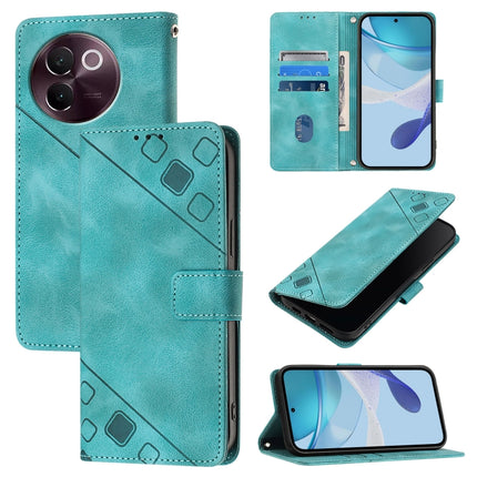 Skin Feel Embossed Leather Phone Case, For vivo Y28 4G, For vivo X100s 5G, For vivo Y38 5G, For vivo V30e 5G Global