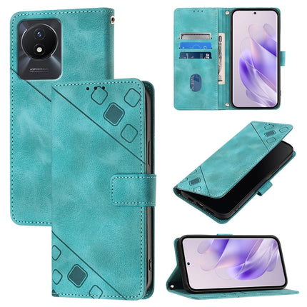Skin Feel Embossed Leather Phone Case, For vivo X100, For vivo V29 5G Global / V29 Pro, For vivo Y02 / Y02A / Y02t / Y11 2023, For vivo Y36 4G / 5G Global / Y36 4G India