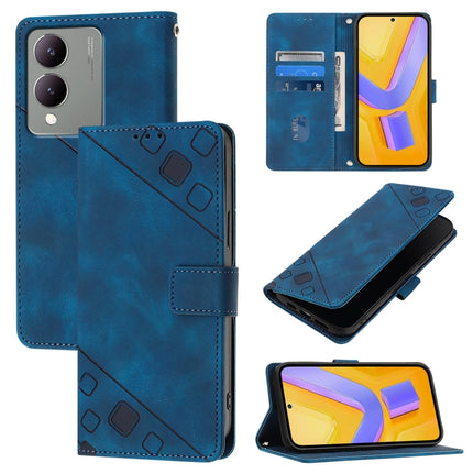 Skin Feel Embossed Leather Phone Case, For vivo iQOO Z9x, For vivo iQOO Z9 / iQOO Z9 Turbo 5G, For vivo Y17s 4G Global / Y28 5G India, For vivo Y03 4G Global