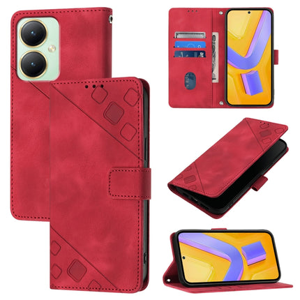 Skin Feel Embossed Leather Phone Case, For vivo Y30 4G Global, For vivo Y19 / Y5s / U3 / U20 / Z5i, For vivo Y27 4G Global