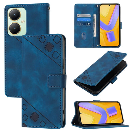 Skin Feel Embossed Leather Phone Case, For vivo Y30 4G Global, For vivo Y19 / Y5s / U3 / U20 / Z5i, For vivo Y27 4G Global