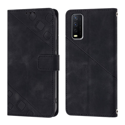 Skin Feel Embossed Leather Phone Case, For vivo Y30 4G Global, For vivo Y19 / Y5s / U3 / U20 / Z5i, For vivo Y27 4G Global