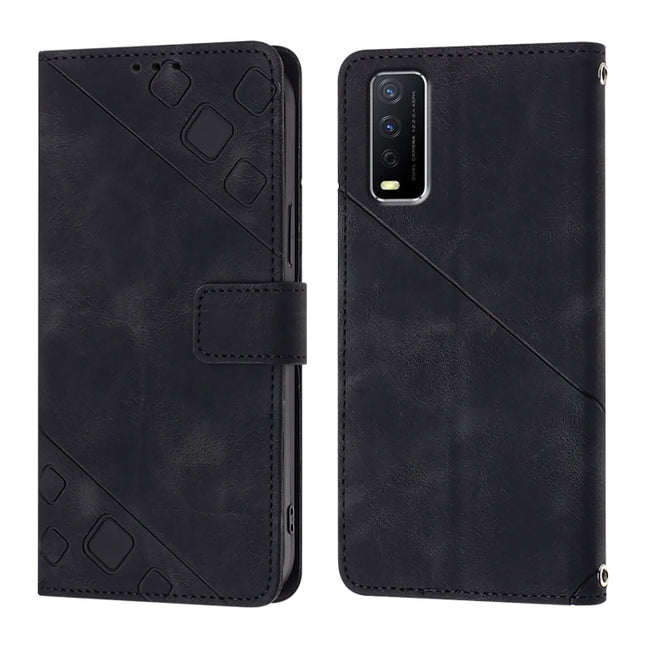 Skin Feel Embossed Leather Phone Case, For vivo Y30 4G Global, For vivo Y19 / Y5s / U3 / U20 / Z5i, For vivo Y27 4G Global