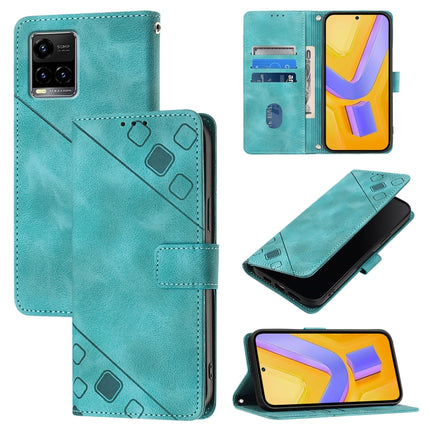 Skin Feel Embossed Leather Phone Case, For vivo Y72 5G / iQOO Z3 / Y52 5G, For vivo Y35 4G Global / Y22s 4G Global, For vivo Y55 5G Global / Y55s 5G / Y75 5G, For vivo Y33s 4G Global / Y21 / Y21s / Y21t