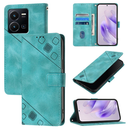 Skin Feel Embossed Leather Phone Case, For vivo Y72 5G / iQOO Z3 / Y52 5G, For vivo Y35 4G Global / Y22s 4G Global, For vivo Y55 5G Global / Y55s 5G / Y75 5G, For vivo Y33s 4G Global / Y21 / Y21s / Y21t