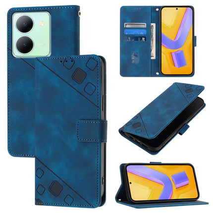 Skin Feel Embossed Leather Phone Case, For vivo X100, For vivo V29 5G Global / V29 Pro, For vivo Y02 / Y02A / Y02t / Y11 2023, For vivo Y36 4G / 5G Global / Y36 4G India