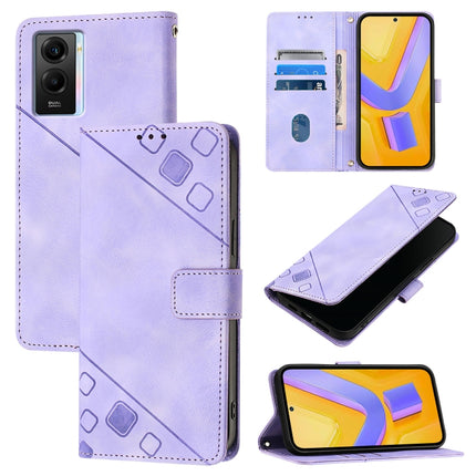 Skin Feel Embossed Leather Phone Case, For vivo Y72 5G / iQOO Z3 / Y52 5G, For vivo Y35 4G Global / Y22s 4G Global, For vivo Y55 5G Global / Y55s 5G / Y75 5G, For vivo Y33s 4G Global / Y21 / Y21s / Y21t