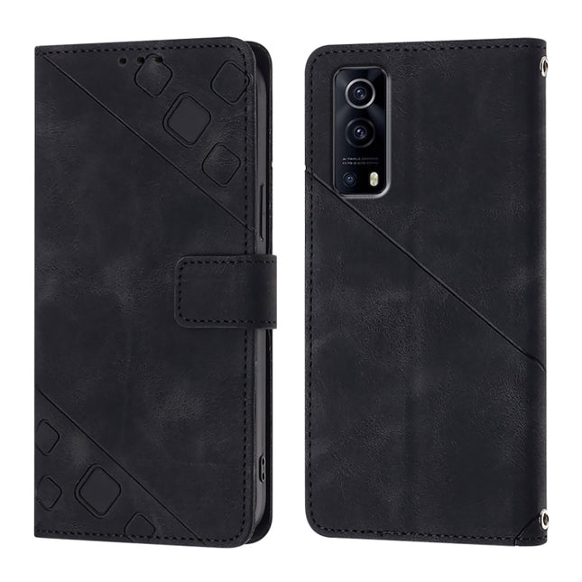 Skin Feel Embossed Leather Phone Case, For vivo Y72 5G / iQOO Z3 / Y52 5G, For vivo Y35 4G Global / Y22s 4G Global, For vivo Y55 5G Global / Y55s 5G / Y75 5G, For vivo Y33s 4G Global / Y21 / Y21s / Y21t