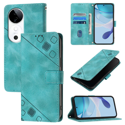 Skin Feel Embossed Leather Phone Case, For vivo S20 Pro 5G, For vivo Y300 5G, For vivo S19 Pro, For vivo S19